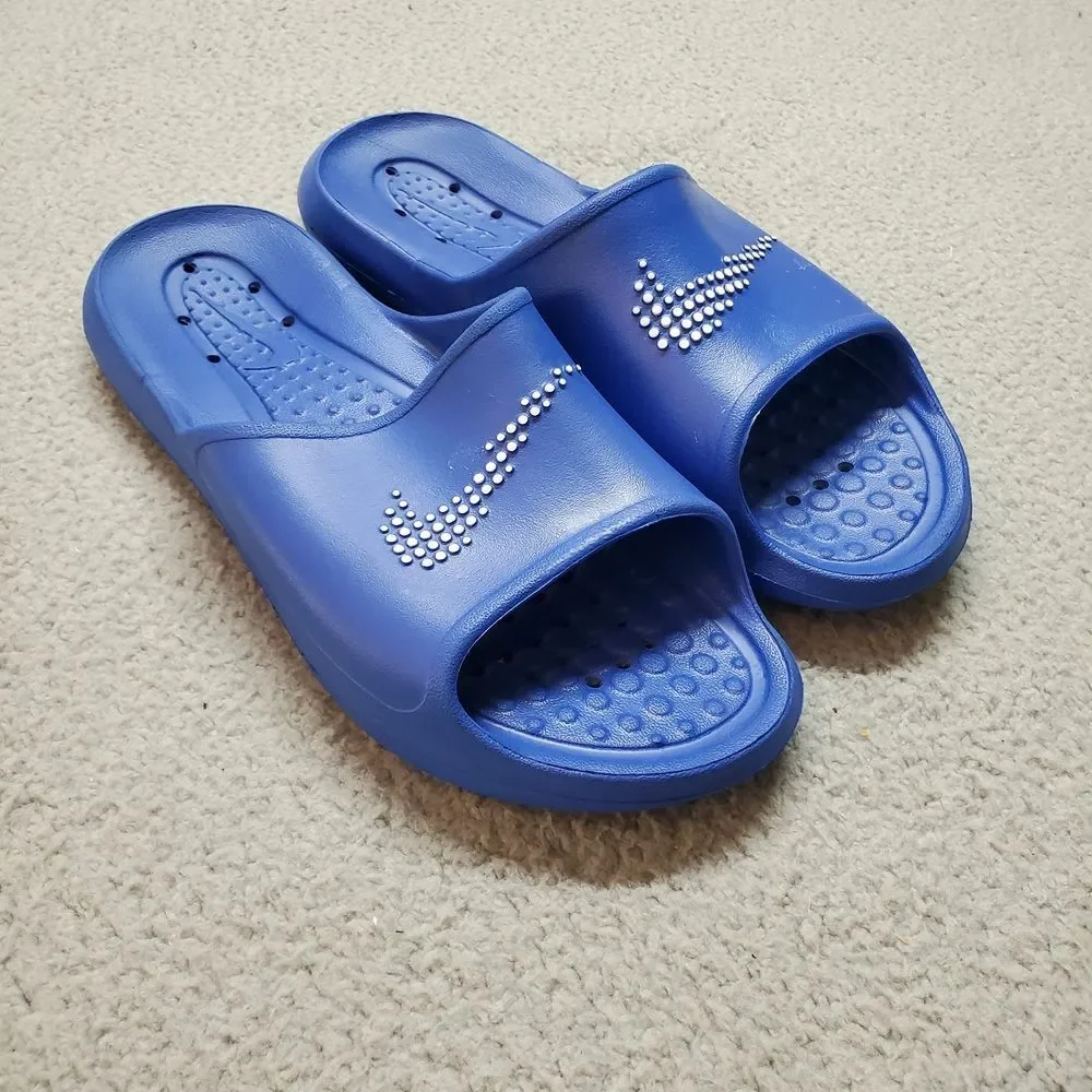 Nike Men's Vitori One Blue Slide Sandals Size 10